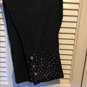 Christine Alexander Black Leggings With bling